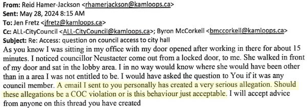 Mayor elaborates to Fretz