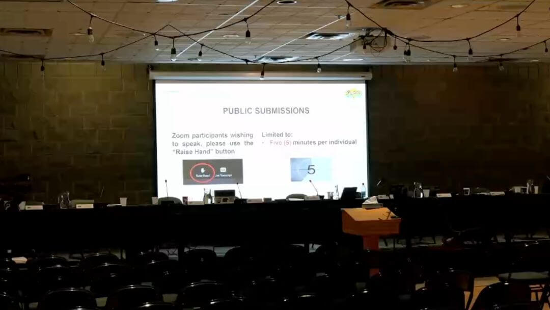 Kamloops Council public meeting at Sandman Centre April 21