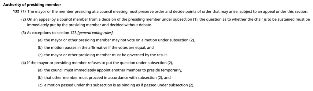 Section 132 of the Community Charter